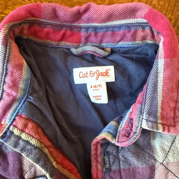 Cat & Jack Colorful Plaid Quilted Jacket - Picture 4 of 5